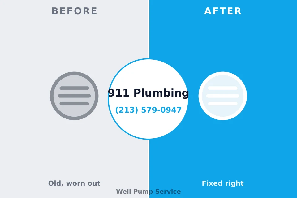 Before and after: plumbing repair Ellsworth, KS